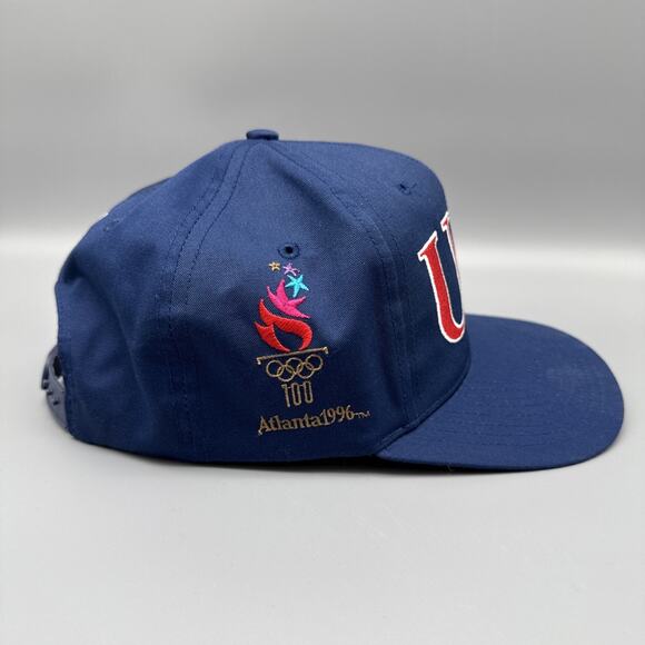 Vintage 1996 Starter Olympics Snapback Hat Atlanta USA Blue NWT - Picture 3 of 9
